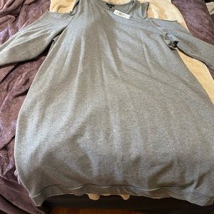 Torrid cold shoulder sweatshirt dress
